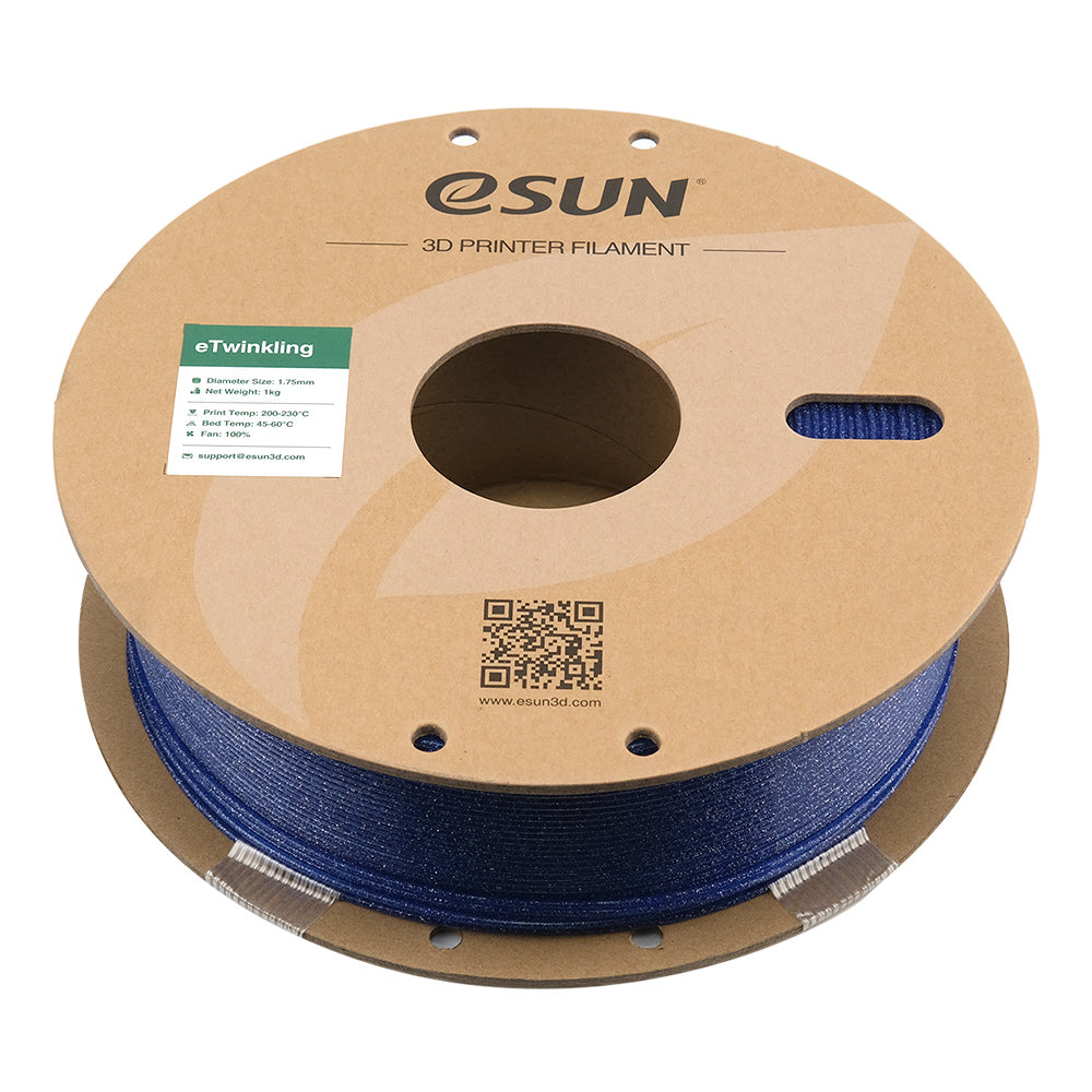 Bobine eSun de PLA eTwinkling Blue - 1 kg - Bobine couchée