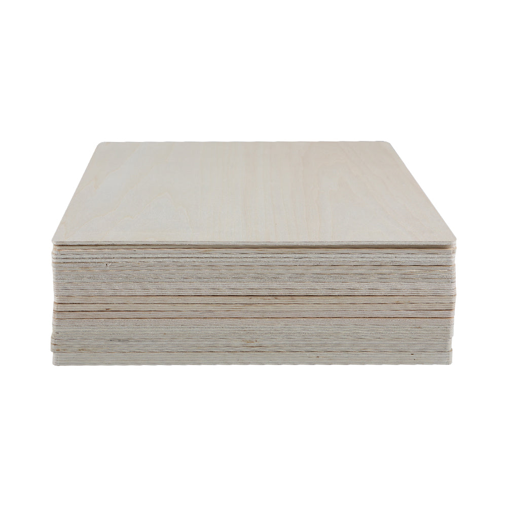 Creality - 6 Plaques de Contreplaqué Mélaminé Tilleul (Basswood Sheets) - 30 x 30 cm - 5 mm