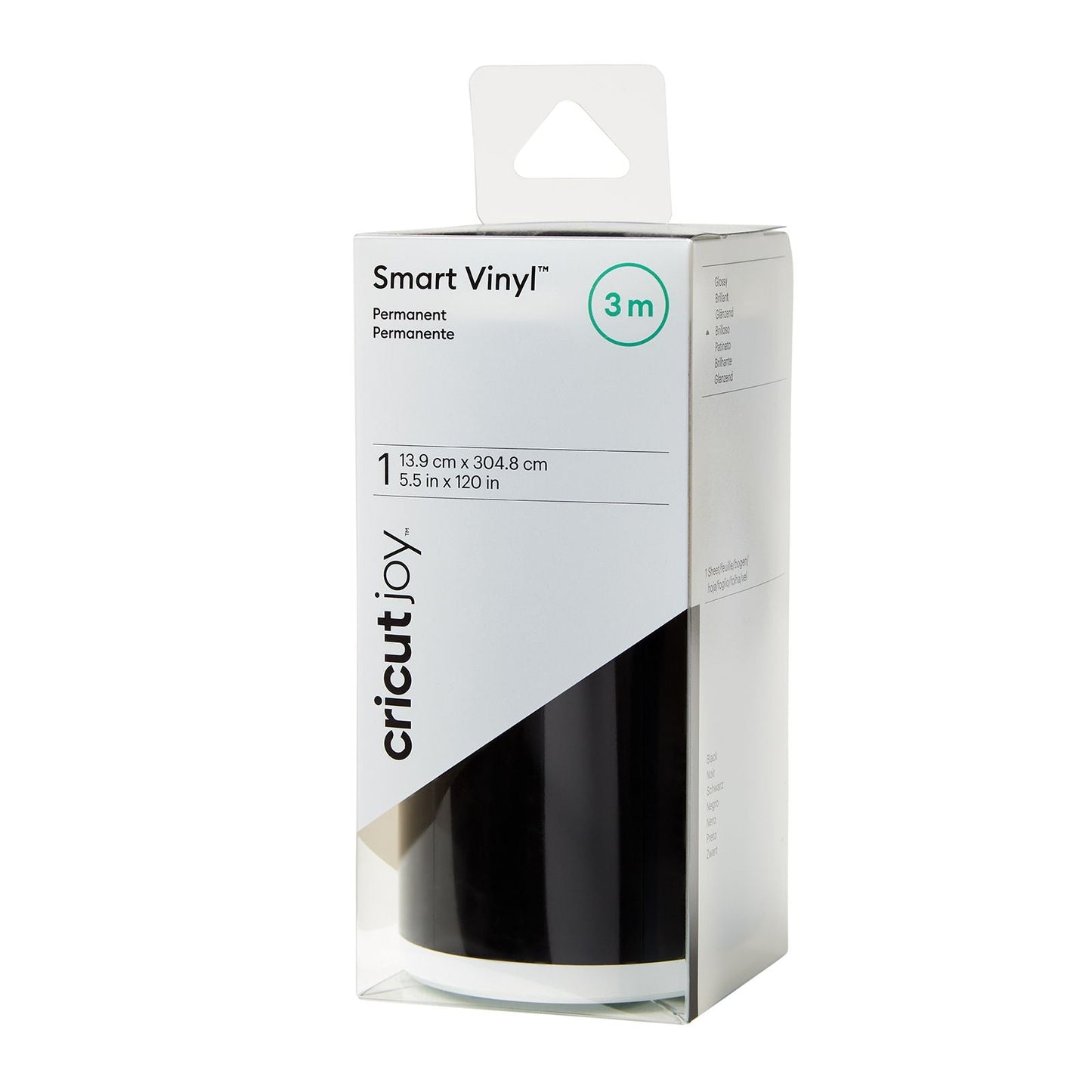 Cricut - Joy - Smart Vinyl - Vinyle Permanent Noir (3m)