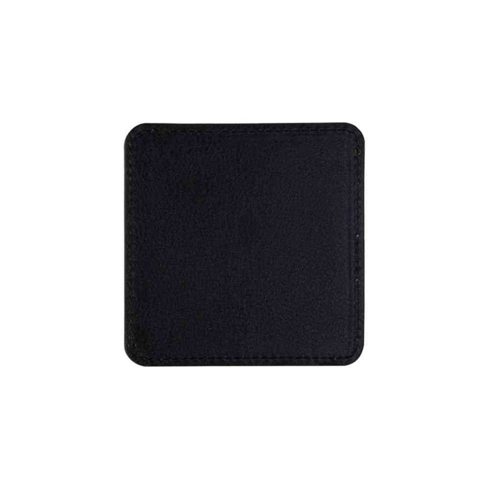 MissKraft - Sublimation - Sous-verre en Cuir - 10 x 10 cm - Marron/Noir