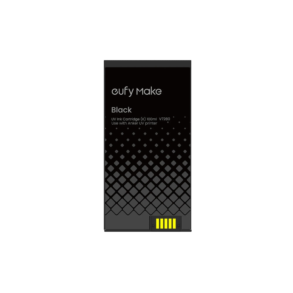 eufyMake - E1 - Cartouche d'encre UV Noir (UV Ink Cartridge(K)) - 100 mL