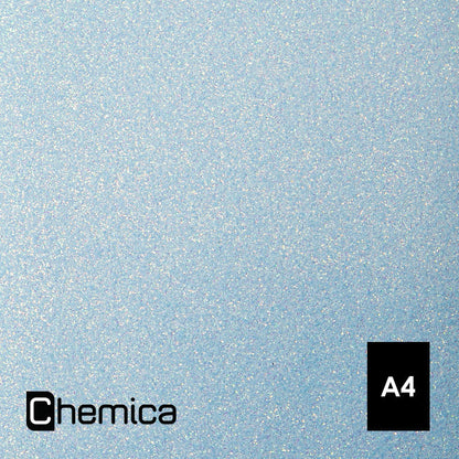 Chemica - Bling Bling Star - Bleu Clair Néon (Neon Light Blue) - Feuille 30 x 20 cm