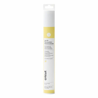 Cricut - Flex Thermocollant UV - Blanc/Jaune - 30 x 48 cm