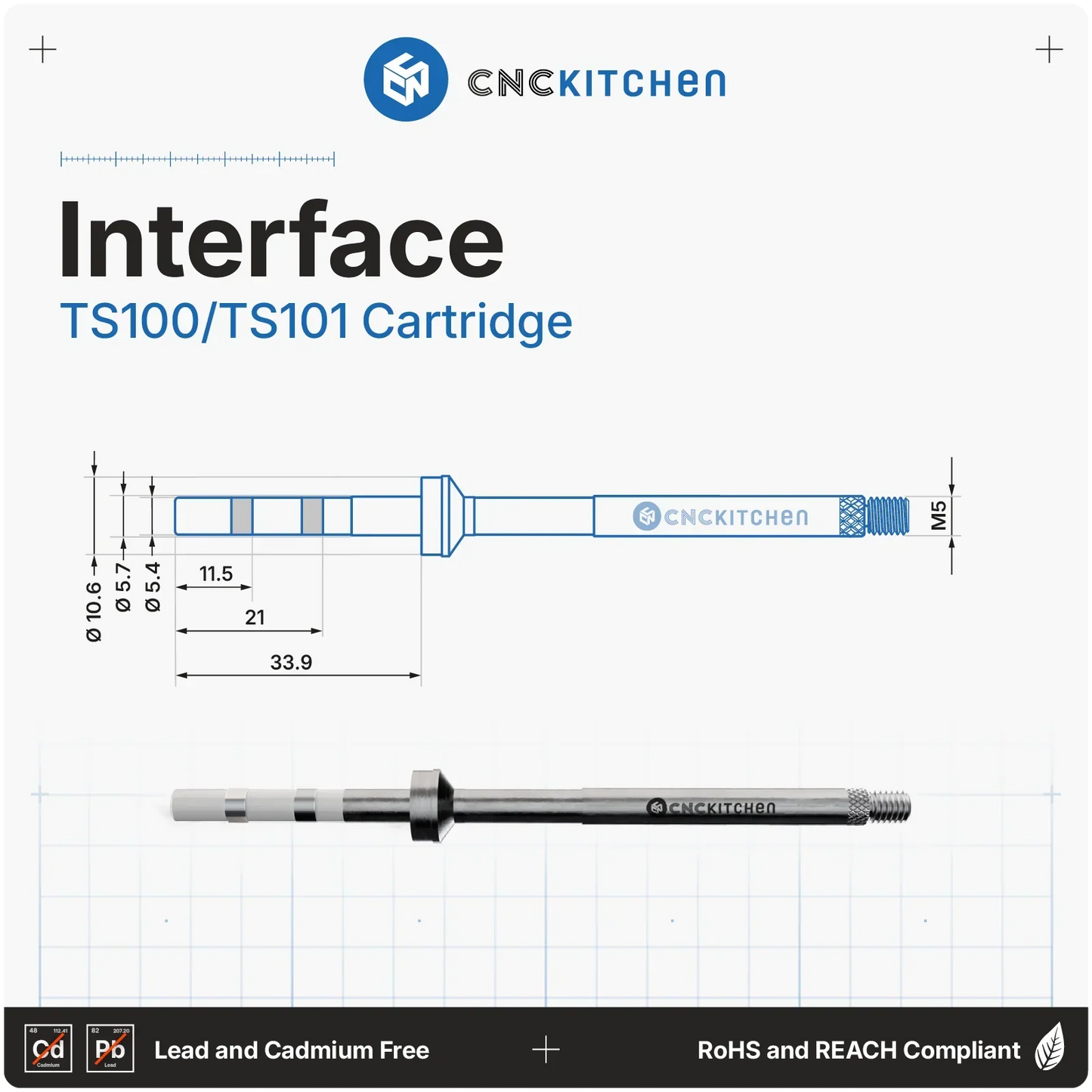 CNC Kitchen - Adaptateur pour TS100/TS101