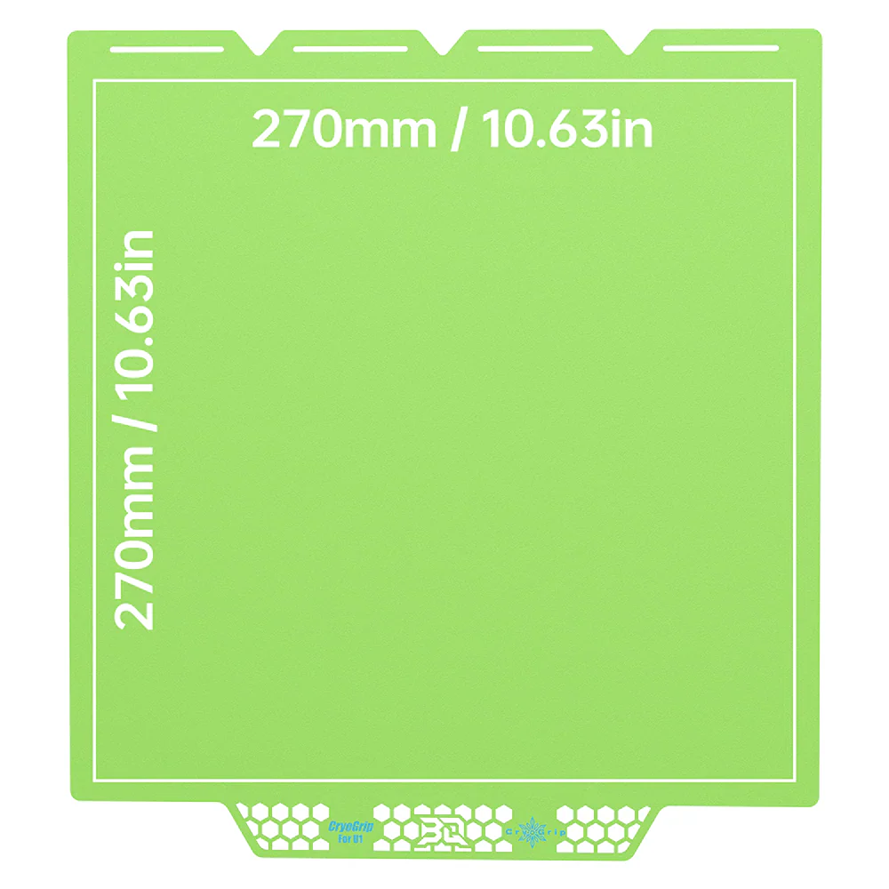 BIQU - Plateau CryoGrip Pro - Snapmaker U1 - Vert glacé fin - (Glacier Fine Textures)