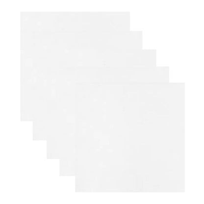 Craft Express - 5 Feuilles Effet Cuir pour sublimation - Blanc - 30 x 30 cm