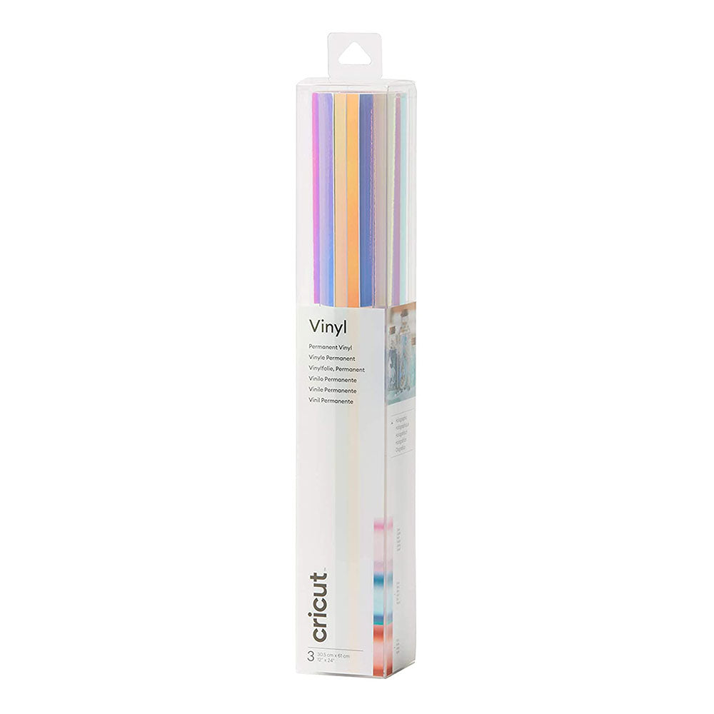 Cricut - Assortiment Vinyles Holographiques - Opale/Rose/Bleu