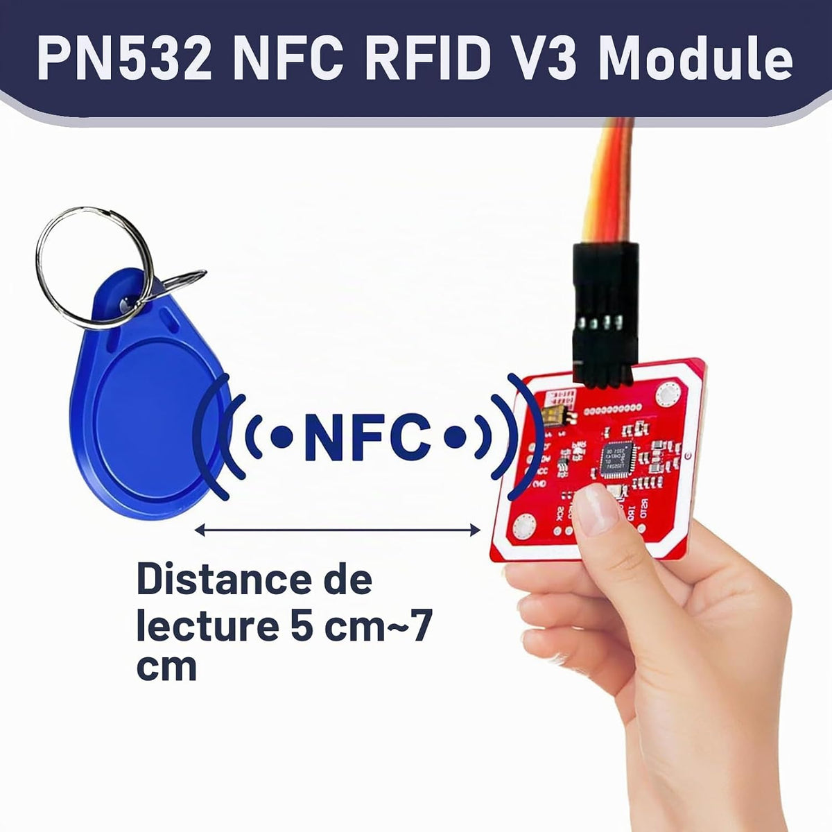 Waveshare - PN532 - Module NFC RFID V3 Kit - 2 pcs