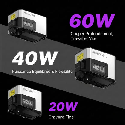 Aliencell - X1 - Graveur Laser à Diode 40W avec Pompe à Air