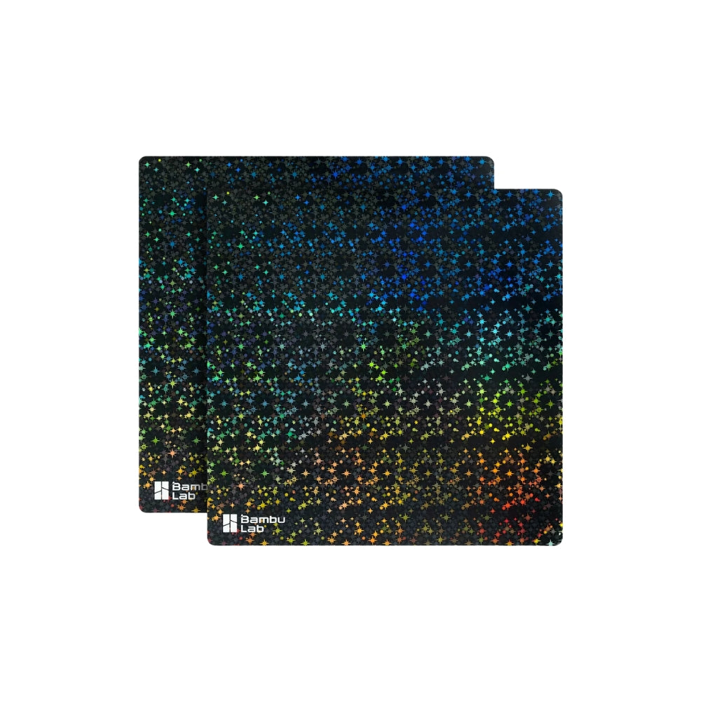 Bambu Lab - Série X1/Série P1/A1 - Feuille d'effet 3D Etoilé (Starry Surface Sheet) - 2 pcs