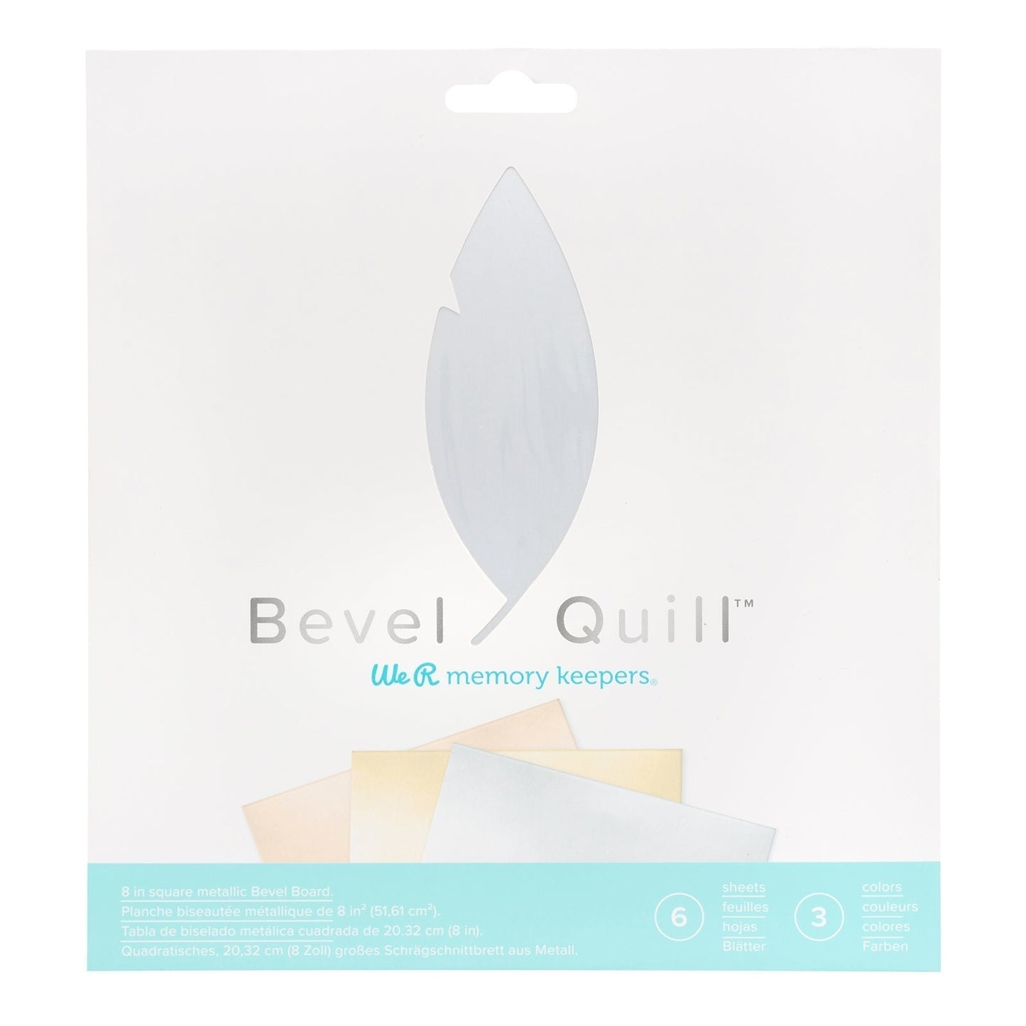 We R Memory Keepers - Bevel Quill - Feuilles en Papier Métallisées