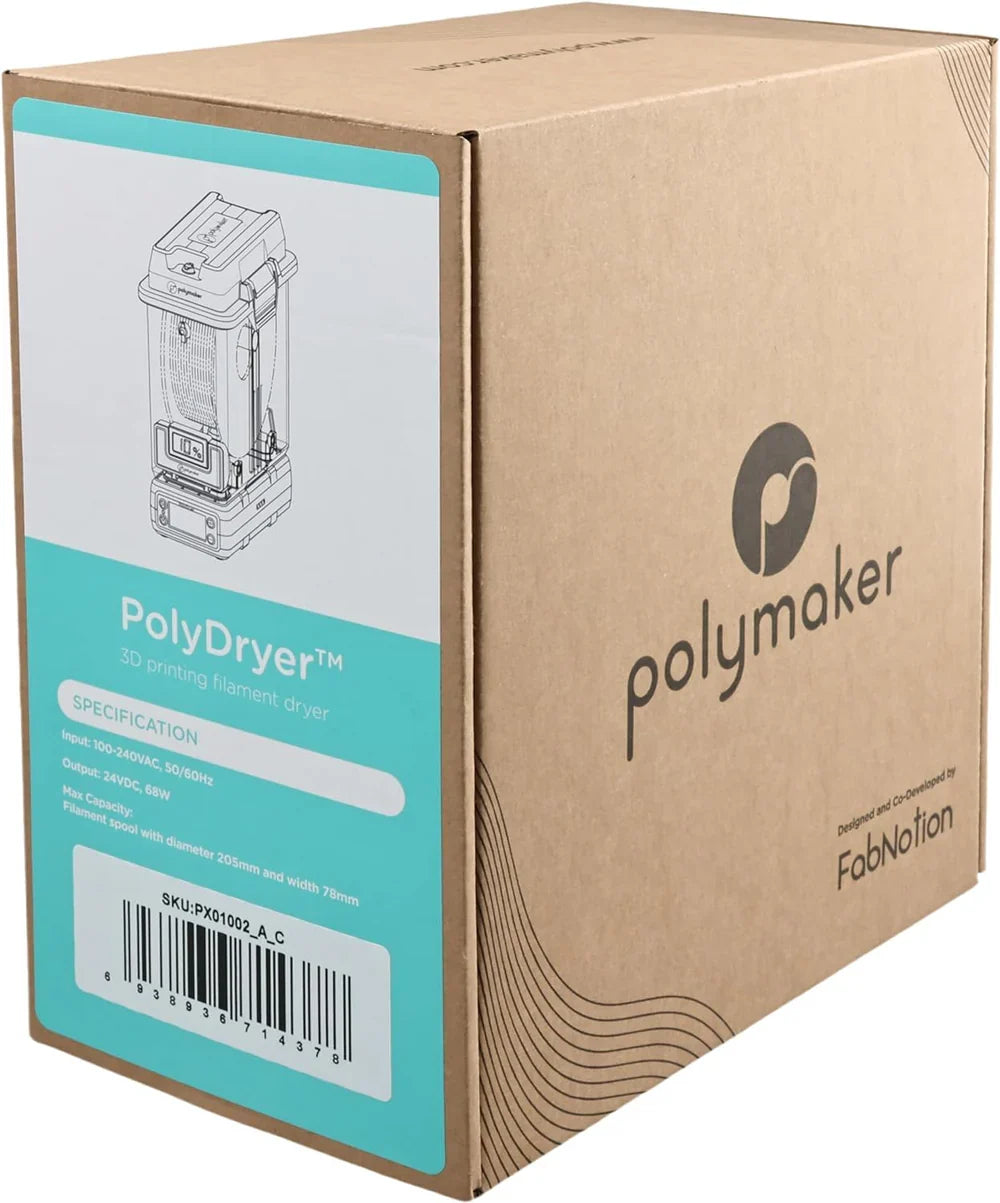 Polymaker - PolyDryer - Solution de Séchage et Stockage (base de séchage + boite de rangement)