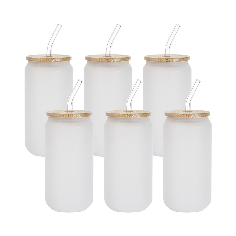 Craft Express - Verre Givré avec Paille - 550 ml - 6 pièces