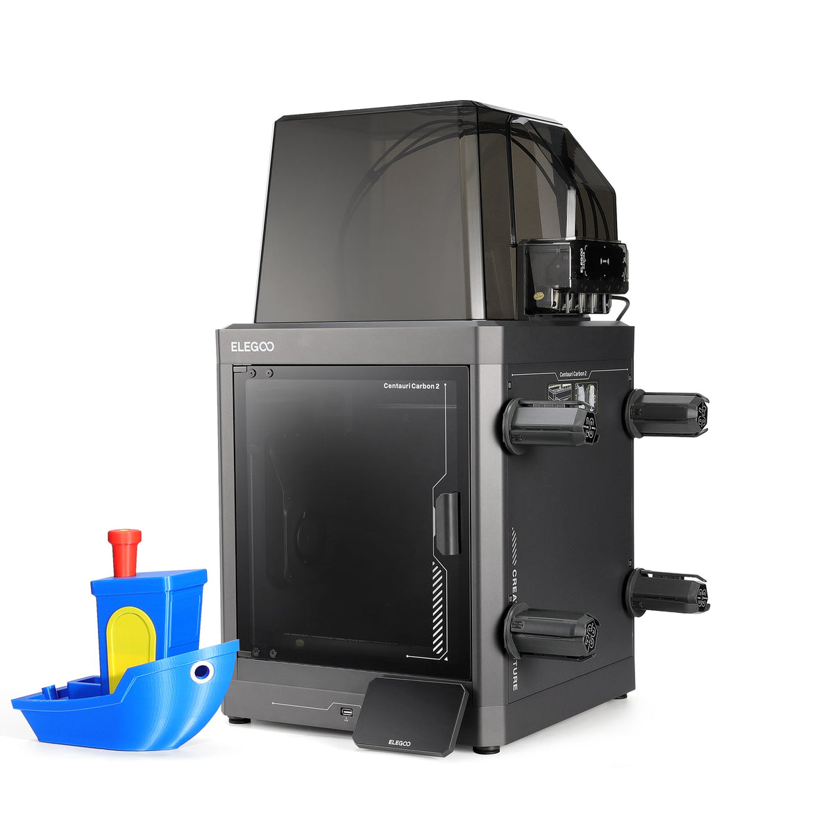 Elegoo - Centauri Carbon 2 Combo - Imprimante 3D avec Multicolore CC2 + CANVAS Entièrement Automatique