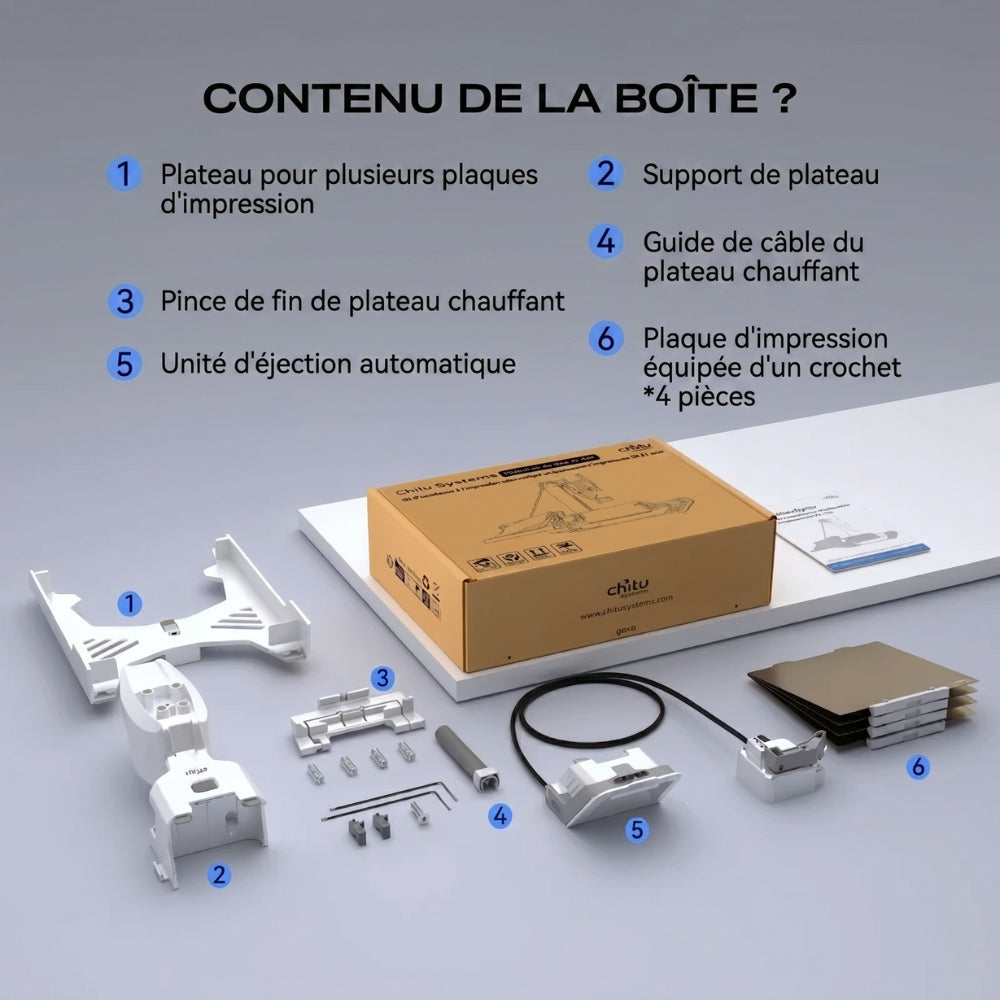 Chitu Systems - PlateCycler C1M - Système de Changement Multi-Plateaux Automatique Bambu Lab A1 Mini