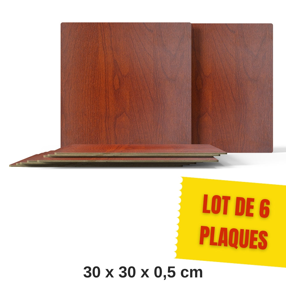 Creality - 6 Plaques de Contreplaqué en Bois de Rose (Rosewood Plywood Sheets) - 30 x 30 cm - 5 mm