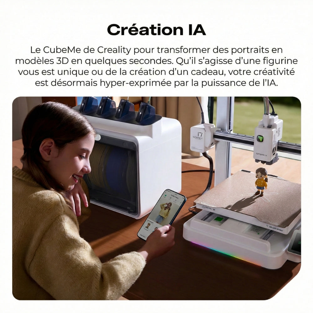 Creality - SPARKX i7 Color Combo - Imprimante 3D Multicouleur avec CFS Lite