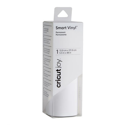Cricut - Joy - Smart Vinyl - Vinyle Permanent Blanc (14x122 cm)