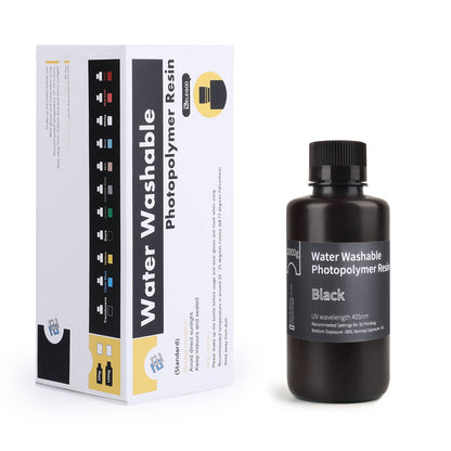 Pack ELEGOO - 3x Résine Water Washable - Noir Transparent (Smoky Black) - 1 kg