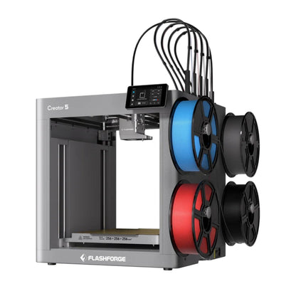 Flashforge - Creator 5 - Imprimante 3D Multi-Couleurs à 4 Têtes d'Impression