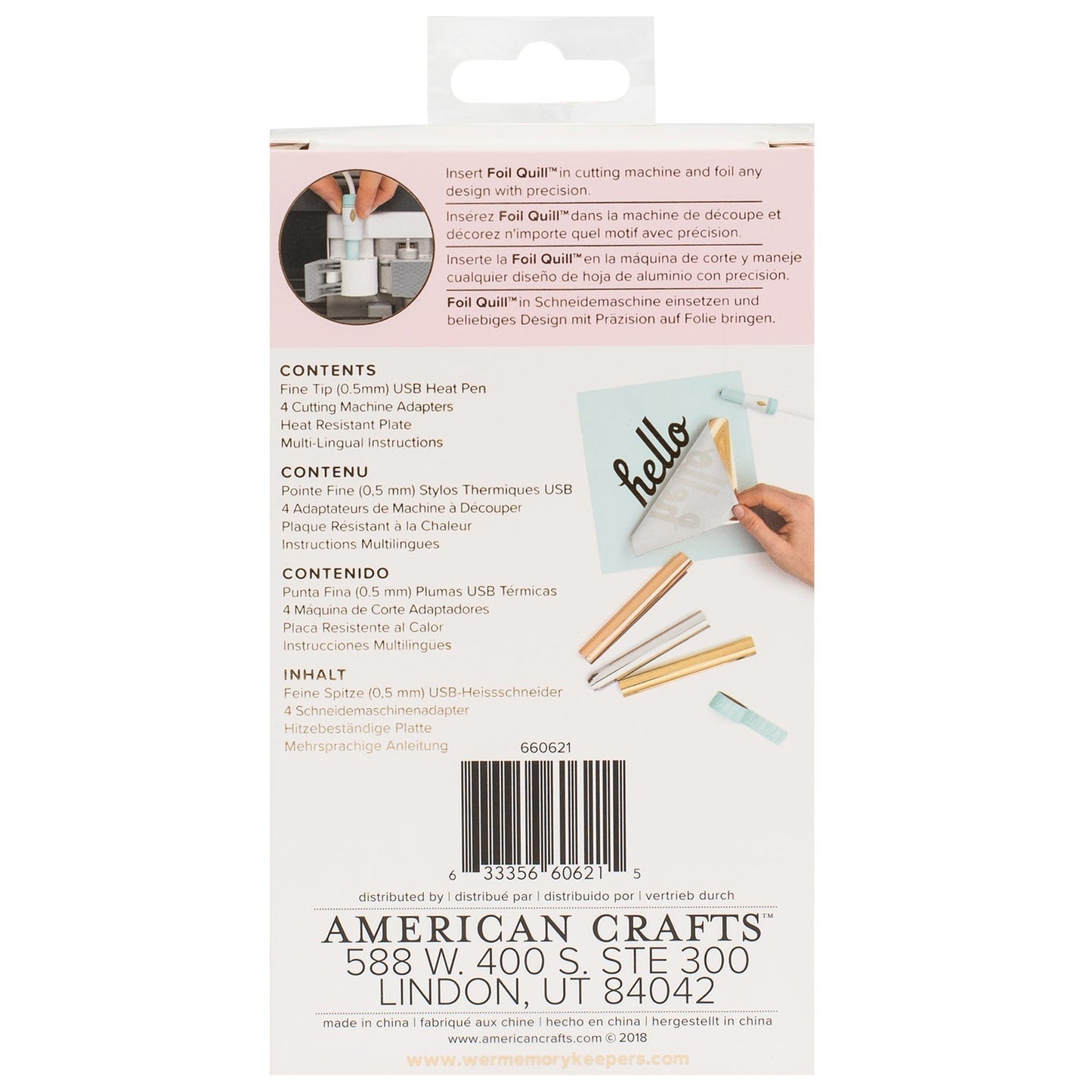 We R Memory Keepers - Foil Quill - Stylo Thermique à Pointe Fine (0.5mm)