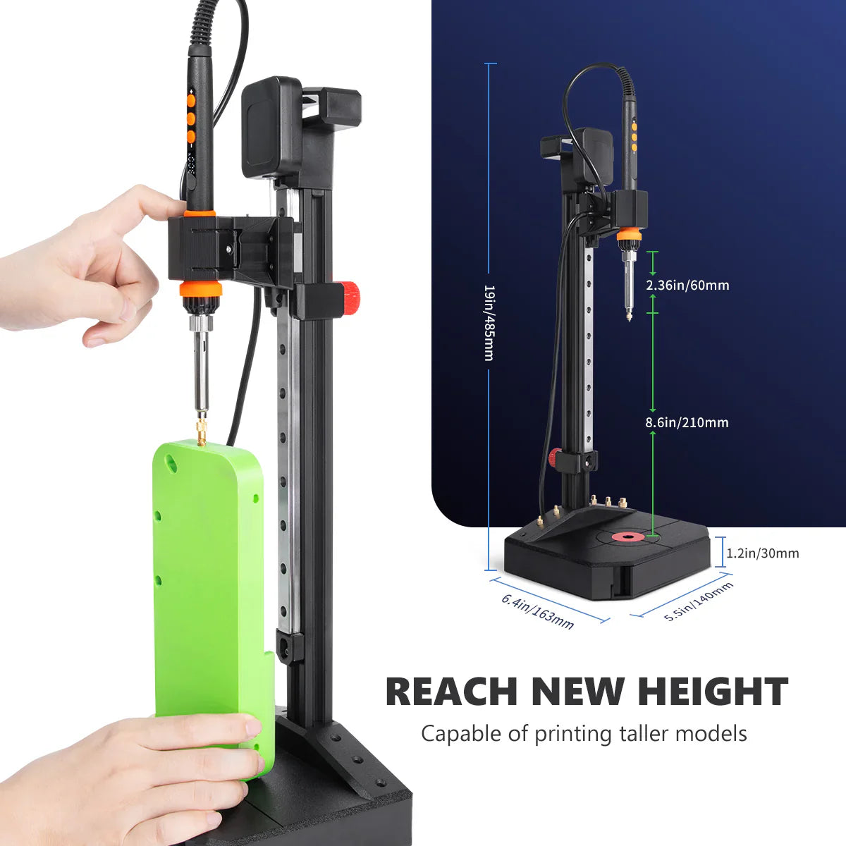Mintion - NutoPress Pro Pour Insert Fileté Conçu pour Impression 3D (Nutopress Pro Heat Insert Tool