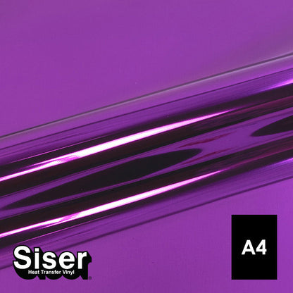 Siser - Metal Flex - Feuille A4 Thermocollant - (MT0015) Violet Métallisé - 20 x 30 cm