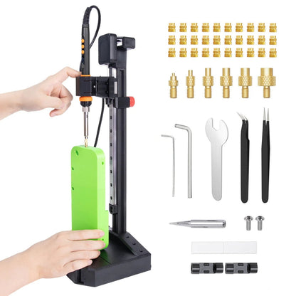 Mintion - NutoPress Pro Pour Insert Fileté Conçu pour Impression 3D (Nutopress Pro Heat Insert Tool