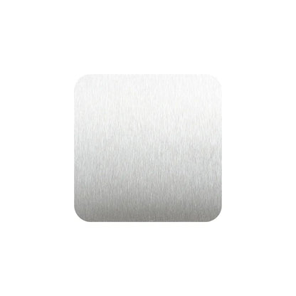 MissKraft - Sublimation - Lot de 5 Sous-verres en Acier Carré - Argent