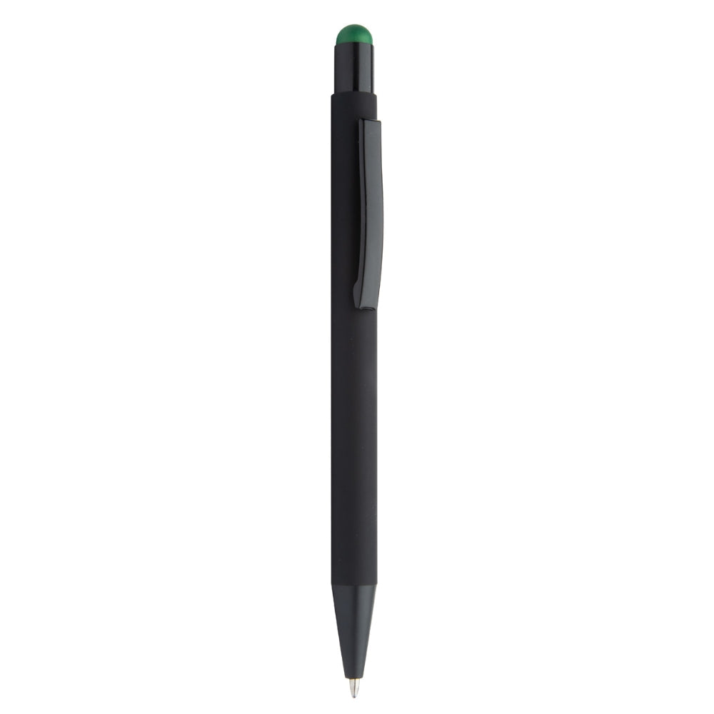 MissKraft -  5 Stylos à bille à graver Pearly Noir embout Vert Foncé