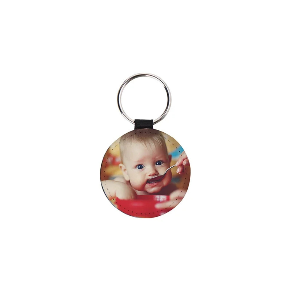 Craft Express - 4 Porte-clés Ronds pour sublimation - Blanc