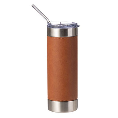 MissKraft - Gourde Métal et Similicuir - 600 ml