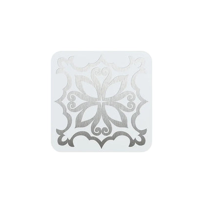 MissKraft - Sublimation - Lot de 5 Sous-verres en Acier Carré - Blanc Mat