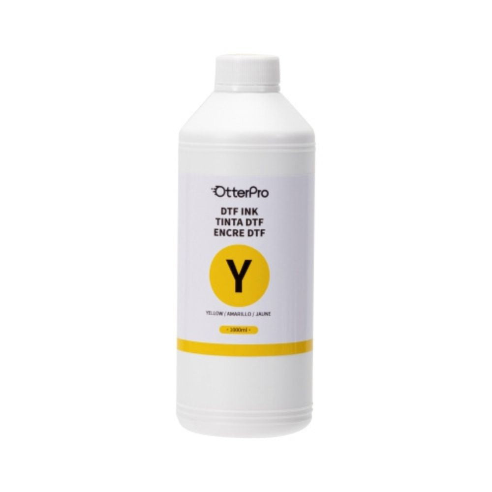 OtterPro - DTF - Encre Pigmentée pour imprimante DFT - Jaune (Yellow) - 1 L