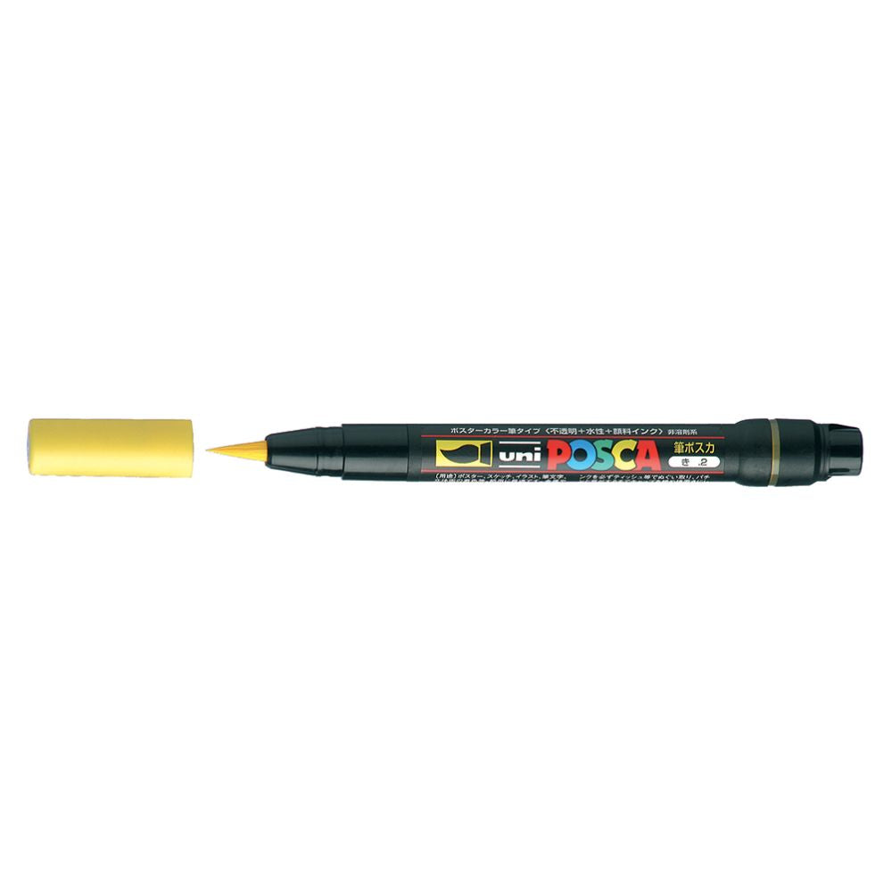 POSCA - Marqueur Pinceau - Jaune