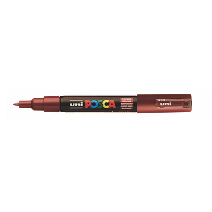 POSCA - Marqueur Pointe Conique Extra Fine - Lie de Vin