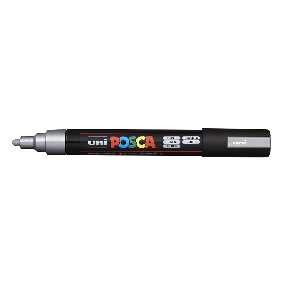 POSCA - Marqueur Pointe Conique Moyenne - Argent