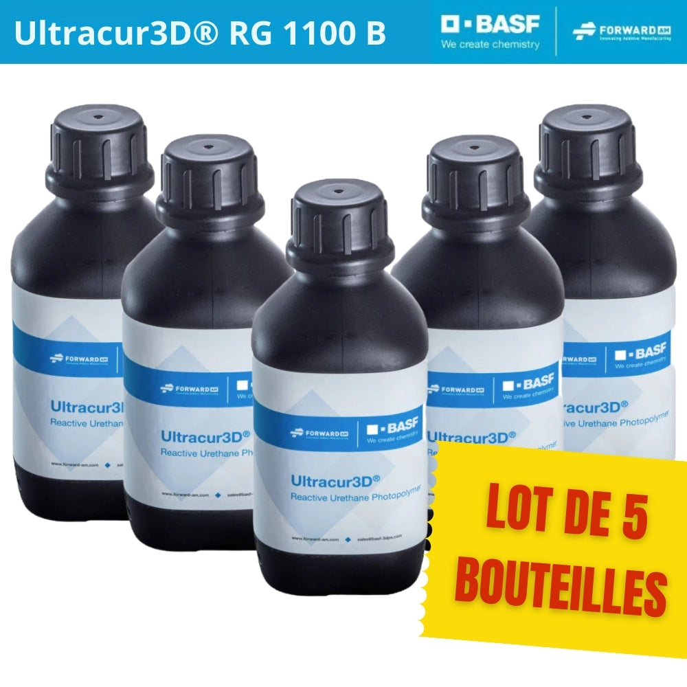 Pack BASF - Ultracur3D RG 1100 B - Noir (Black) - 5 kg