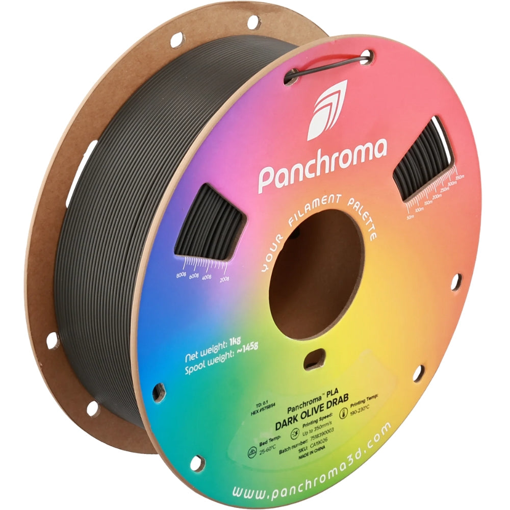 Panchroma PLA - Vert Olive Foncé (Dark Olive Drab) - 1,75 mm - 1 kg