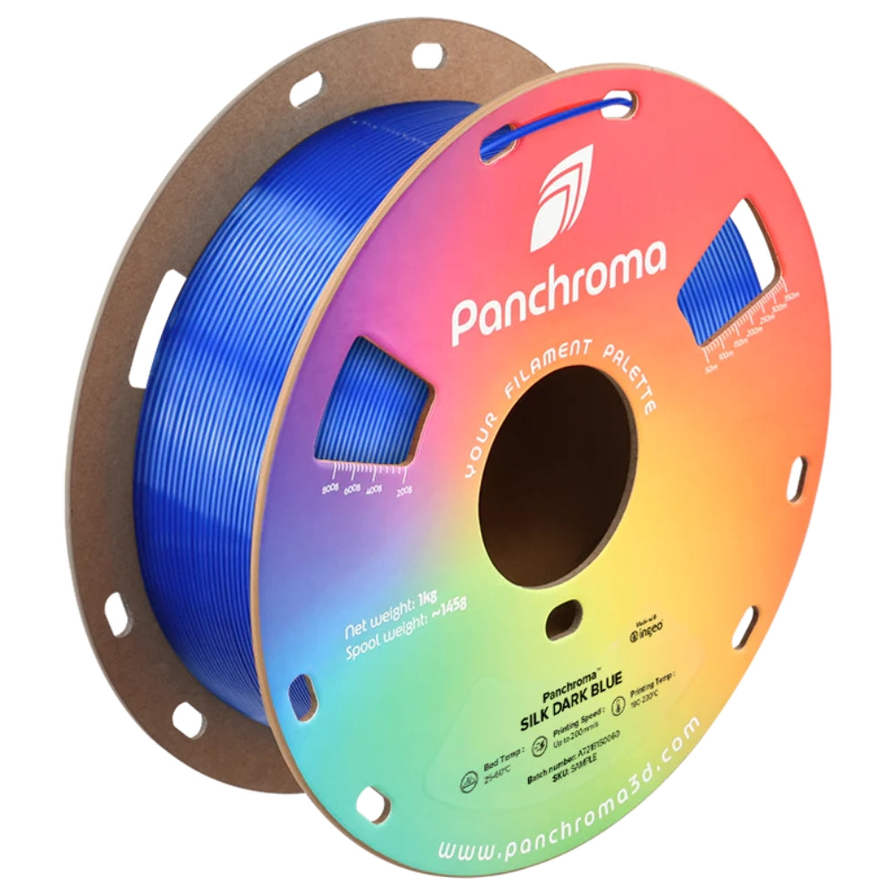 Panchroma PLA - Bleu Foncé Soie (Silk Dark Blue) - 1,75 mm - 1 kg