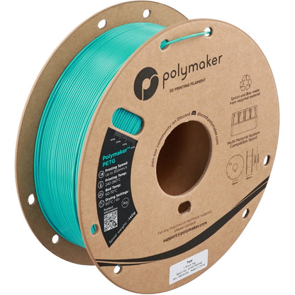 Polymaker - PETG - Bleu Sarcelle (Teal) - 1.75 mm - 1 kg