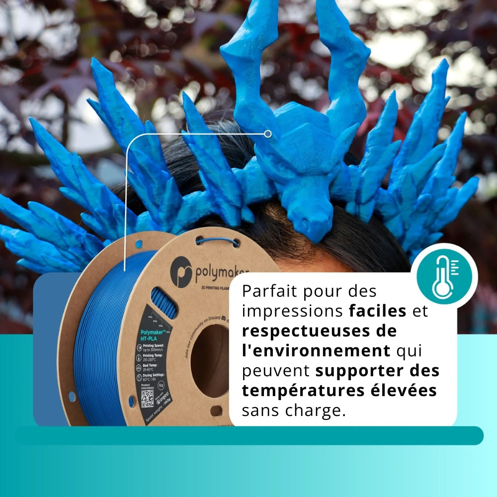 Polymaker - HT-PLA - Bleu (Blue) - 1,75 mm - 1 kg