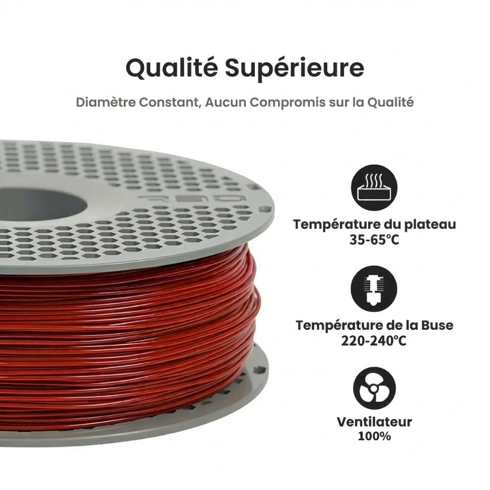 R3D - PEBA 90A - Rouge (Red) - 1,75 mm - 1 kg avec RFID TigerTag