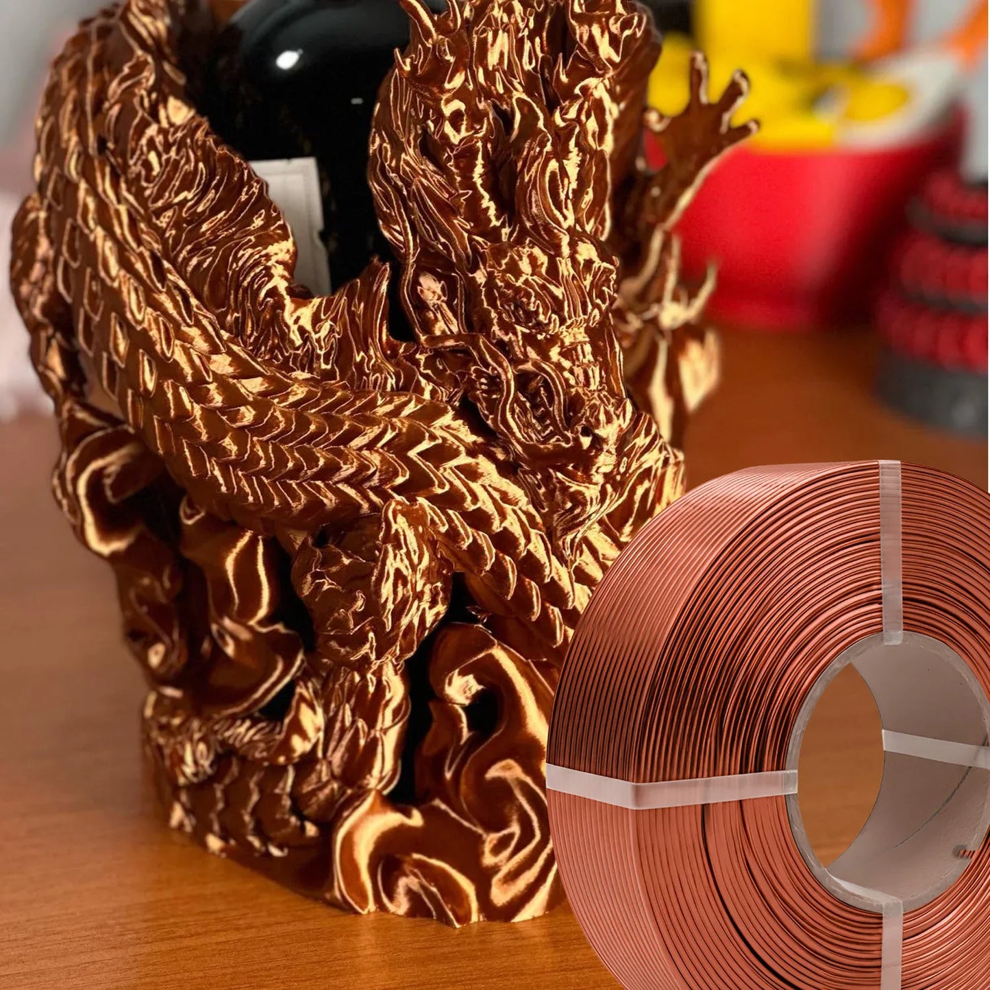 Panchroma PLA - Bronze Soie (Silk Bronze) - 1,75 mm - 1 kg - Refill