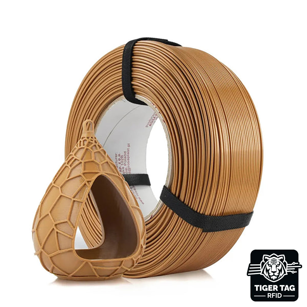 Rosa3D - PETG Standard HS - Marron Clair (Light Brown) - 1,75 mm - 1 kg Refill avec RFID TigerTag