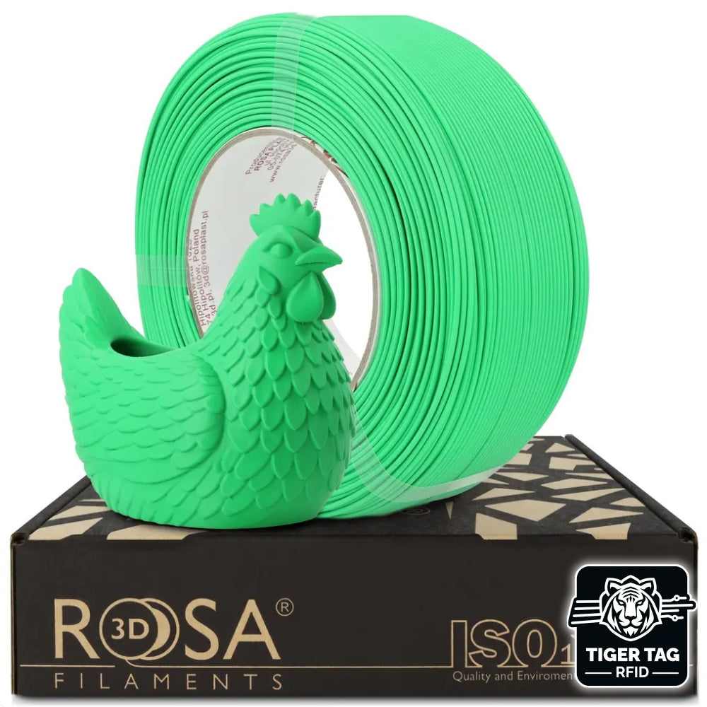 Rosa3D - PLA Speed - Vert Bambou Mat (Matt Bamboo Green) - 1,75 mm - 1 kg Refill avec RFID TigerTag