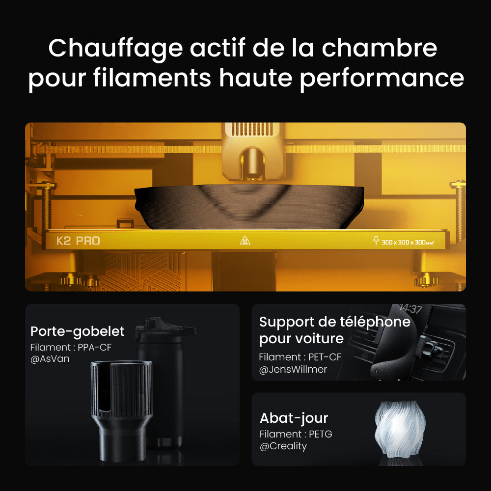 Creality - K2 Pro Combo avec CFS - Imprimante 3D FDM Multi-Couleurs
