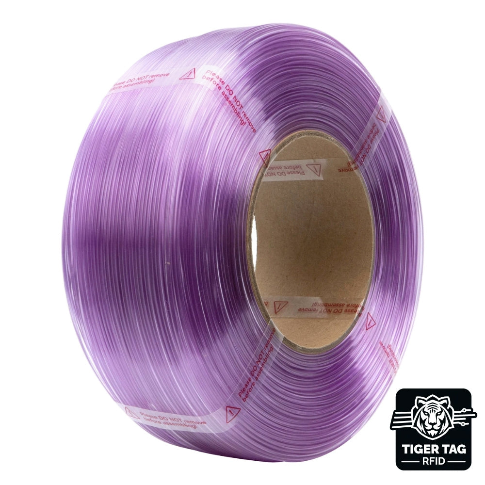 eSun - PETG Basic - Violet Clair (Translucent Light Purple) - 1,75 mm - 1 kg Refill RFID TigerTag