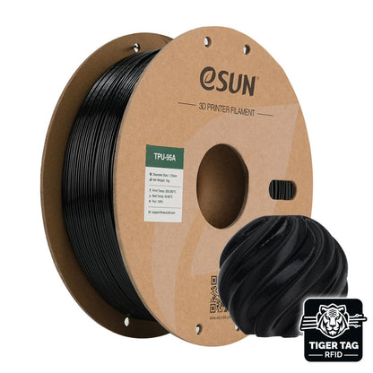 eSun - TPU-95A - Noir (Black) - 1,75 mm - 1 kg avec RFID Tiger Tag