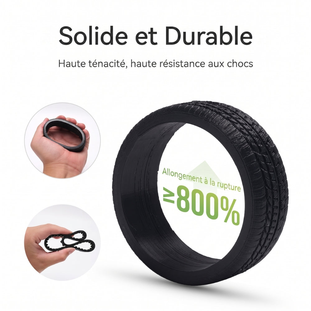 eSun - TPU-95A - Noir (Black) - 1,75 mm - 1 kg avec RFID TigerTag
